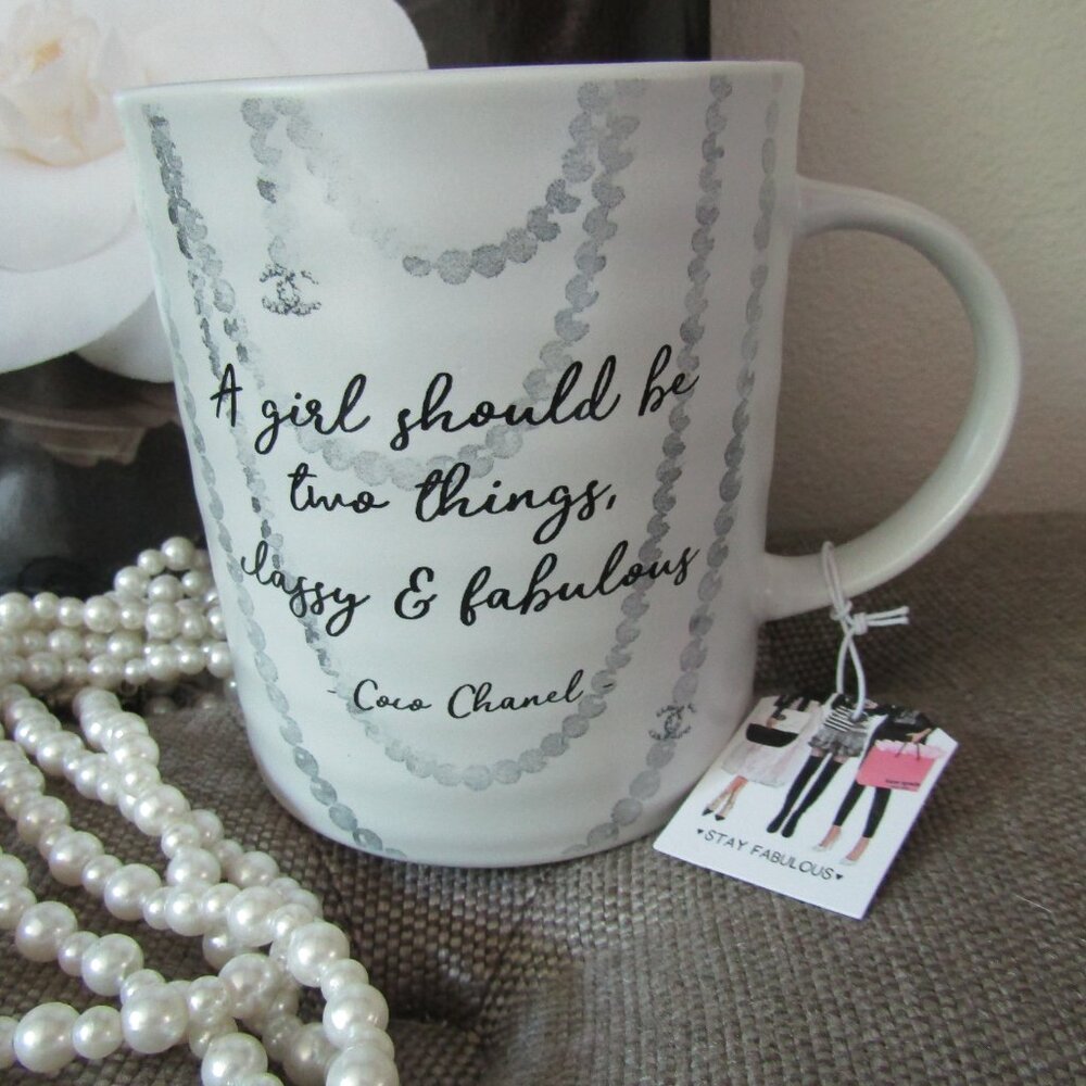 Amanda Greenwood Art Coco Chanel Quote Mug
